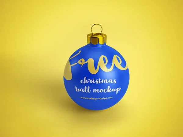 Simple Christmas Ball Mockups 1