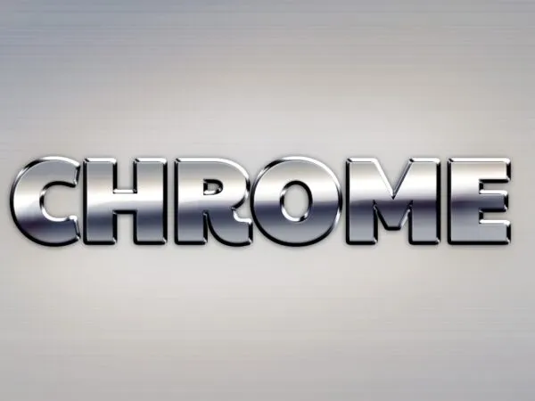 Simple Chrome Text Effect 1