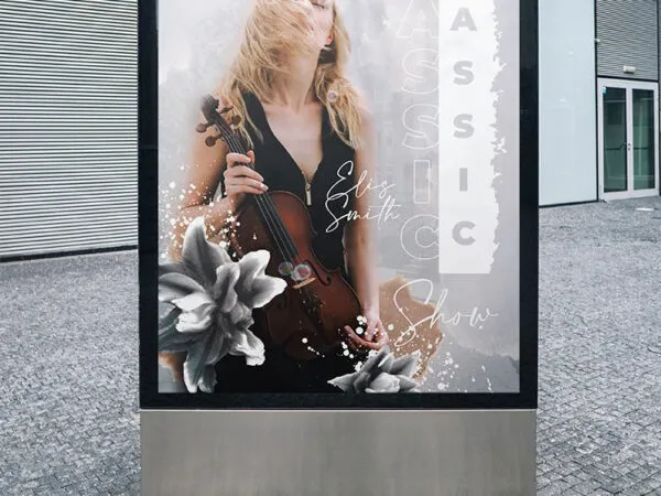 Simple Floral Musician Poster Template 1
