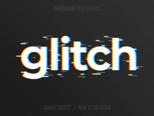 Simple Glitch Text Effect 1