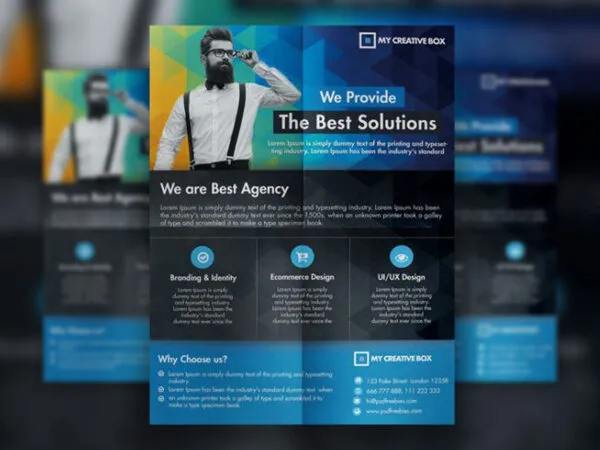 Simple Multipurpose Corporate Flyer Template 1