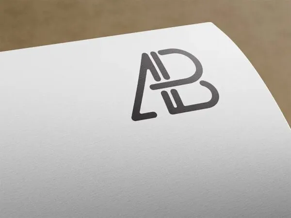 Simple Paper Logo Mockup 1