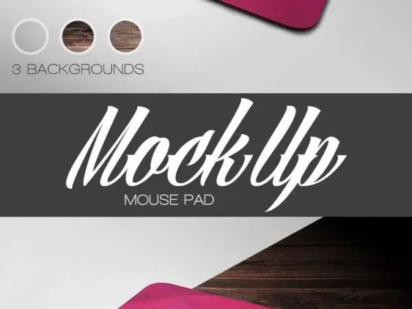 Simple Rectangular Mousepad Mockup 1
