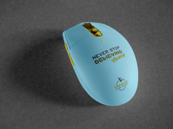 Simple Shape Wireless Mouse Mockup 1