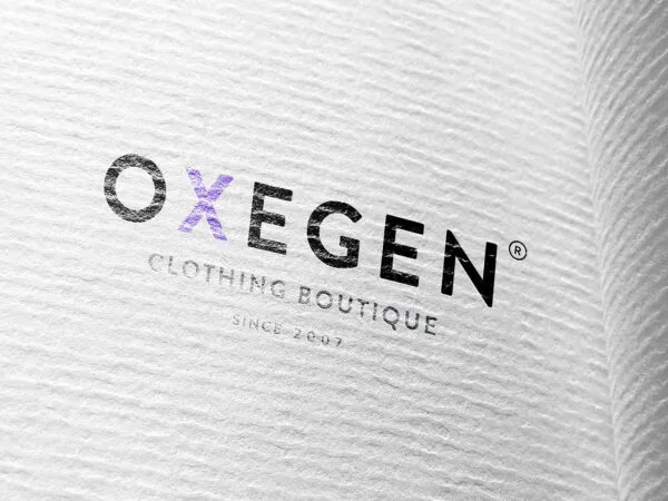 Simple Textured Paper Logo Mockup 1