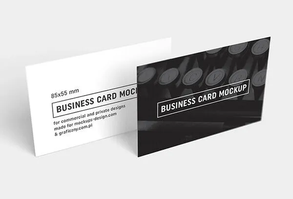 Six Mockups Showing Different Views and Number of Business Cards 1