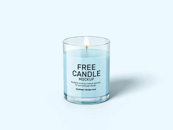 Six Mockups Showing Front and Overhead Views of Candle Cup 1