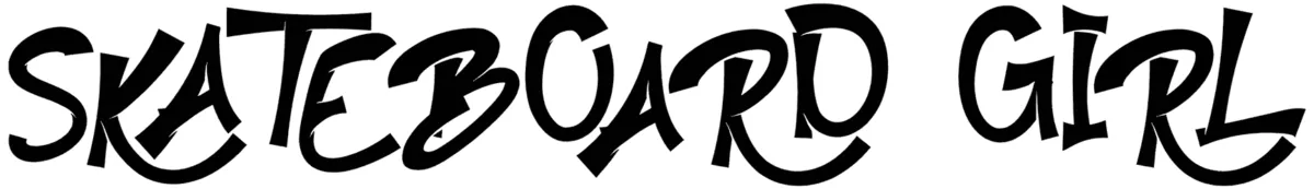 Skateboard Girl Font 1