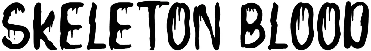 Skeleton Blood Font 1