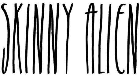 Skinny Alien Font 1