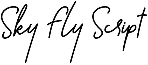 Sky Fly Script Font 1