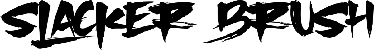 Slacker Brush Font 1