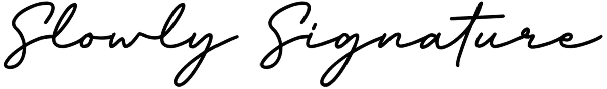 Slowly Signature Font 1