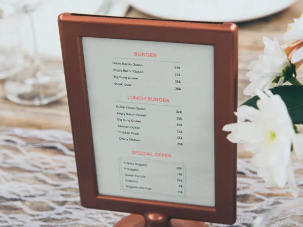 Small Stand Menu Mockup 1