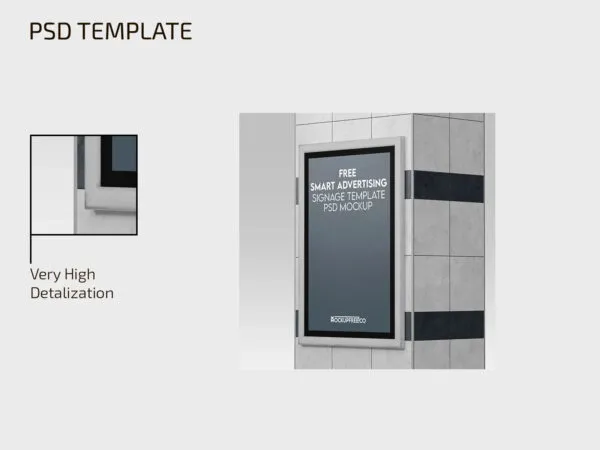 Smart Advertising Signage Mockup 1