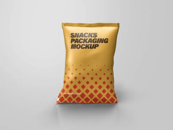 Snacks Packaging Pouch Mockup 1 1