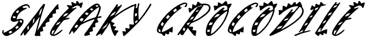 Sneaky Crocodile Font 1
