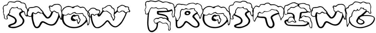 Snow Frosting Font 1