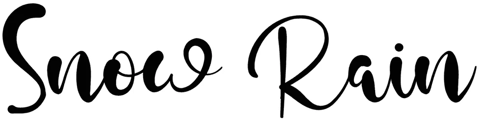 Snow Rain Font 1