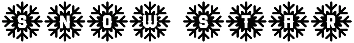 Snow Star Type Font 1