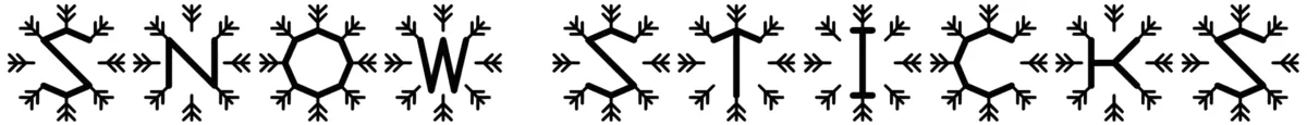 Snow Sticks Font 1