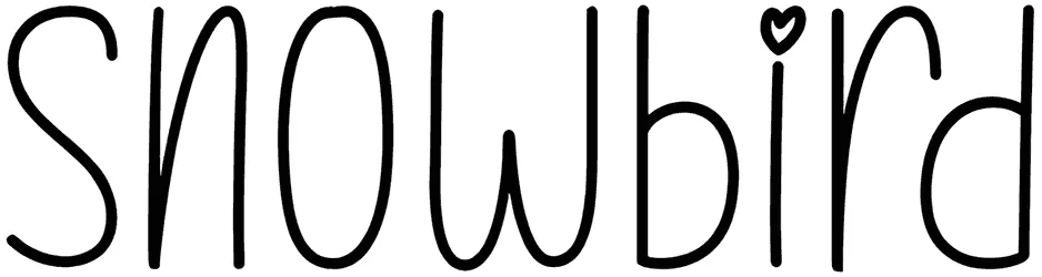 Snowbird Font 1