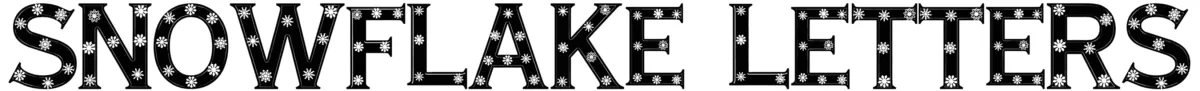 Snowflake Letters Font 1