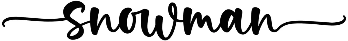 Snowman Font 1