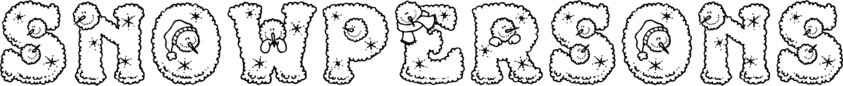 Snowpersons Font 1