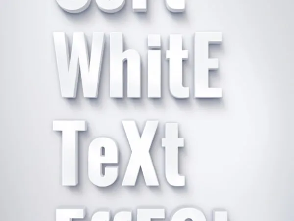 Soft White Text Effect 1