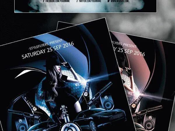Sparkle Luxury Party Flyer Template 1
