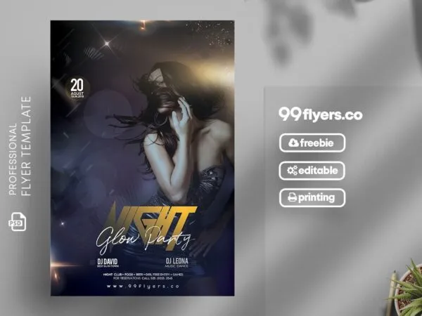 Sparky Nightclub Events Flyer Template 1