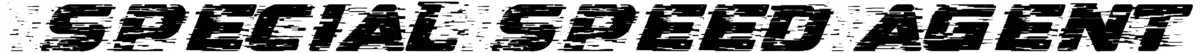 Special Speed Agent Font 1