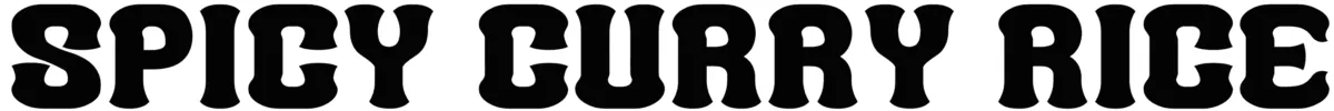Spicy Curry Rice G Font 1