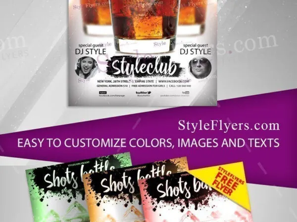 Splash Club Party Flyer Template 1