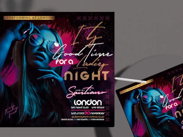 Splash Dance Nightclub Event Flyer Template 1