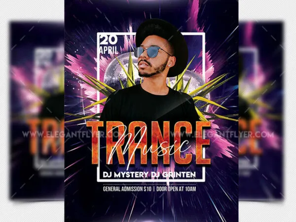 Splash Music Event Flyer Template 1