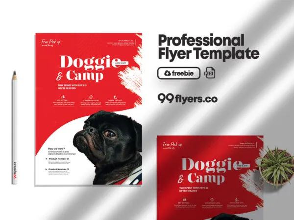 Splash Pet Daycare Flyer Template 1