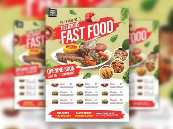 Splash Restaurant Promotion Flyer Template 1