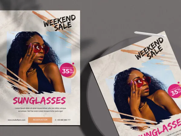 Splash Weekend Sale Flyer Template 1