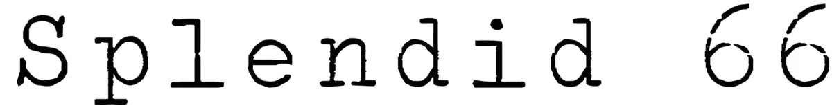Splendid 66 font 1