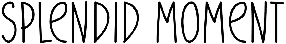 Splendid Moment Font 1