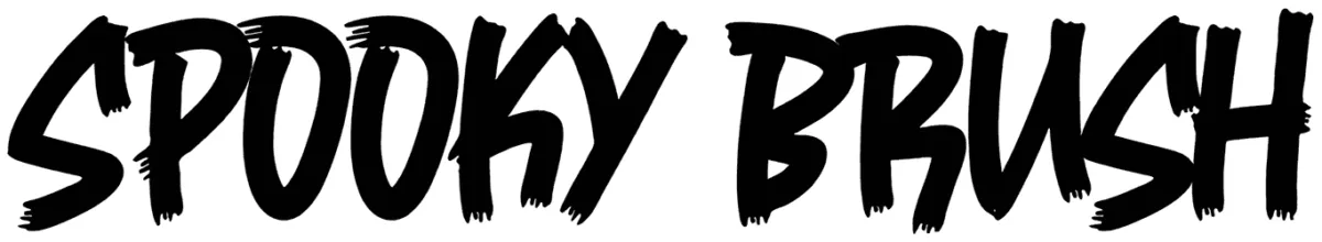 Spooky Brush Font 1