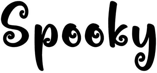 Spooky Font 1