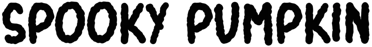 Spooky Pumpkin Font 1