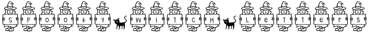 Spooky Witch Letters Font 1