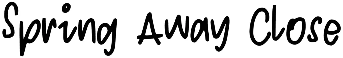 Spring Away Close Font 1