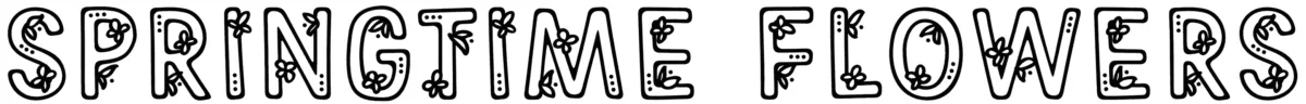 Springtime Flowers Font 1