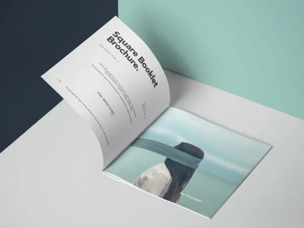 Square Booklet Brochure Mockup 1