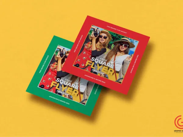 Square High Quality Flyer Mockup 1